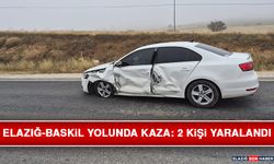 Elazığ-Baskil Yolunda Kaza: 2 Kişi Yaralandı