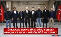 Türk Kamu-Sen ve Türk Büro-Sen’den Gençlik ve Spor İl Müdürlüğü’ne Ziyaret