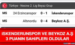 İskenderunspor ve Beykoz A.Ş 3 Puanın Sahipleri Oldular