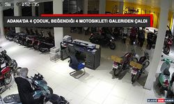 Adana'da 4 Çocuk, Beğendiği 4 Motosikleti Galeriden Çaldı