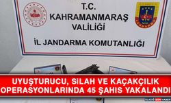 Uyuşturucu, Silah Ve Kaçakçılık Operasyonlarında 45 Şahıs Yakalandı