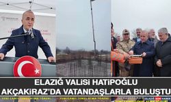 Elazığ Valisi Hatipoğlu Akçakiraz’da Vatandaşlarla Buluştu