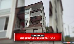 Yanan Ev İmece Usulü Tamir Ediliyor