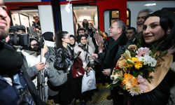 Yeni sezonun ilk seferine çıkan Turistik Doğu Ekspresi son durağı Kars'a ulaştı