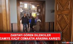 Zabıtayı Gören Dilenciler Camiye Kaçıp Cemaatin Arasına Karıştı