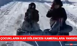 Çocukların Kar Eğlencesi Kameralara Yansıdı