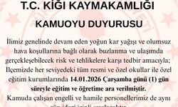 Bingöl'ün 3 ilçesinde eğitime 1 gün ara verildi