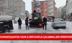 Karakoçan’da Karla Mücadele Çalışmaları Sürüyor