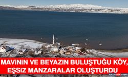 Mavinin ve Beyazın Buluştuğu Köy, Eşsiz Manzaralar Oluşturdu