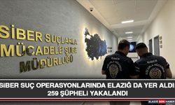Siber Suç Operasyonlarında Elazığ da Yer Aldı: 259 Şüpheli Yakalandı