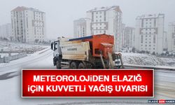 Meteorolojiden Elazığ İçin Kuvvetli Yağış Uyarısı