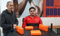 Engelini bilek güreşiyle aşan Doğan, milli formayı hedefliyor