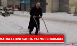 Muhtar Çakmak Küreği Eline Aldı, Yolları Kendi Temizledi