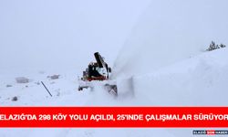 Elazığ'da 298 Köy Yolu Açıldı, 25'inde Çalışmalar Sürüyor