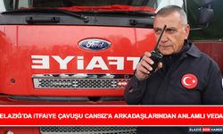 Elazığ'da İtfaiye Çavuşu Cansız'a Arkadaşlarından Anlamlı Veda