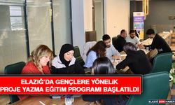 Elazığ’da Gençlere Yönelik Proje Yazma Eğitim Programı Başlatıldı