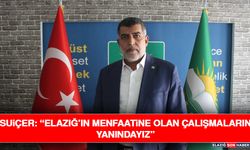 Suiçer: “Elazığ’ın Menfaatine Olan Çalışmaların Yanındayız”