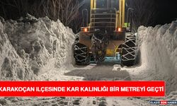 Karakoçan İlçesine Kar Kalınlığı Bir Metreyi Geçti