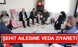 Şehit Ailesine Veda Ziyareti