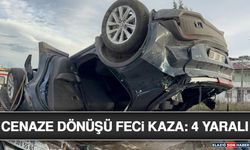 Cenaze Dönüşü Feci Kaza: 4 Yaralı