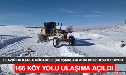 Elazığ’da Karla Mücadele Çalışmaları Aralıksız Devam Ediyor: 166 Köy Yolu Ulaşıma Açıldı