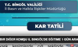 Bir Diğer Komşu İl Bingöl'de Eğitime 1 Gün Ara