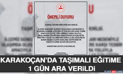 Karakoçan’da Taşımalı Eğitime 1 Gün Ara Verildi