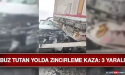 Diyarbakır'da Buz Tutan Yolda Zincirleme Kaza: 3 Yaralı