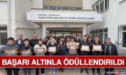 Eskişehir'de Başarı Altınla Ödüllendirildi