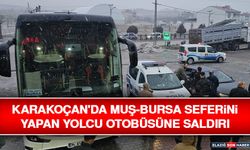 Karakoçan'da Muş-Bursa Seferini Yapan Yolcu Otobüsüne Saldırı