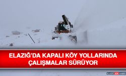 Elazığ’da Kapalı Köy Yollarında Çalışmalar Sürüyor