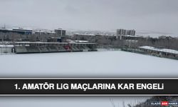 1. Amatör Lig Maçlarına Kar Engeli
