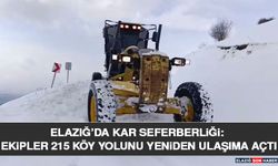 Elazığ’da Kar Seferberliği: Ekipler 215 Köy Yolunu Yeniden Ulaşıma Açtı