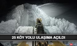 25 Köy Yolu Ulaşıma Açıldı