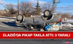 Elazığ'da Pikap Takla Attı: 3 Yaralı