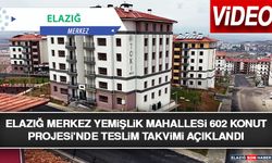 Elazığ Merkez Yemişlik Mahallesi 602 Konut Projesi’nde Teslim Takvimi Açıklandı