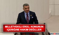 Milletvekili Erol: Konunun İçeriğine Hakim Değiller