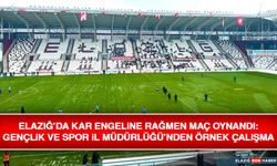 Elazığ’da Kar Engeline Rağmen Maç Oynandı: Gençlik ve Spor İl Müdürlüğü’nden Örnek Çalışma