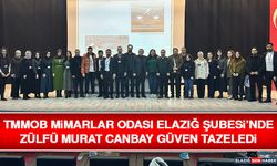 TMMOB Mimarlar Odası Elazığ Şubesi’nde Zülfü Murat Canbay Güven Tazeledi