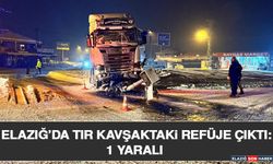 Elazığ’da Tır Kavşaktaki Refüje Çıktı: 1 Yaralı
