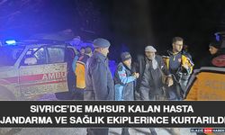 Sivrice’de Mahsur Kalan Hasta Jandarma ve Sağlık Ekiplerince Kurtarıldı