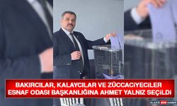 Bakırcılar, Kalaycılar ve Züccaciyeciler Esnaf Odası Başkanlığına Ahmet Yalnız Seçildi