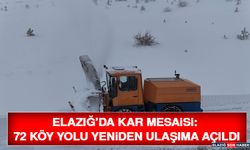 Elazığ’da Kar Mesaisi: 72 Köy Yolu Yeniden Ulaşıma Açıldı