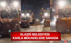 Elazığ Belediyesi Karla Mücadelede Sahada