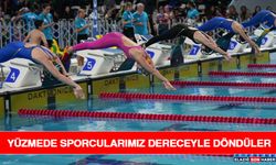 Yüzmede Sporcularımız Dereceyle Döndüler