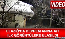 Elazığ’da Deprem Anına Ait İlk Görüntülere Ulaşıldı