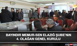 Bayındır Memur-Sen Elazığ Şube’nin 4. Olağan Genel Kurulu