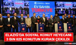 Elazığ’da Sosyal Konut Heyecanı: 3 Bin 825 Konutun Kurası Çekildi