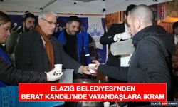Elazığ Belediyesi’nden Berat Kandili’nde Vatandaşlara İkram