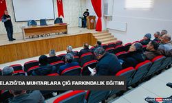 Elazığ'da Muhtarlara Çığ Farkındalık Eğitimi